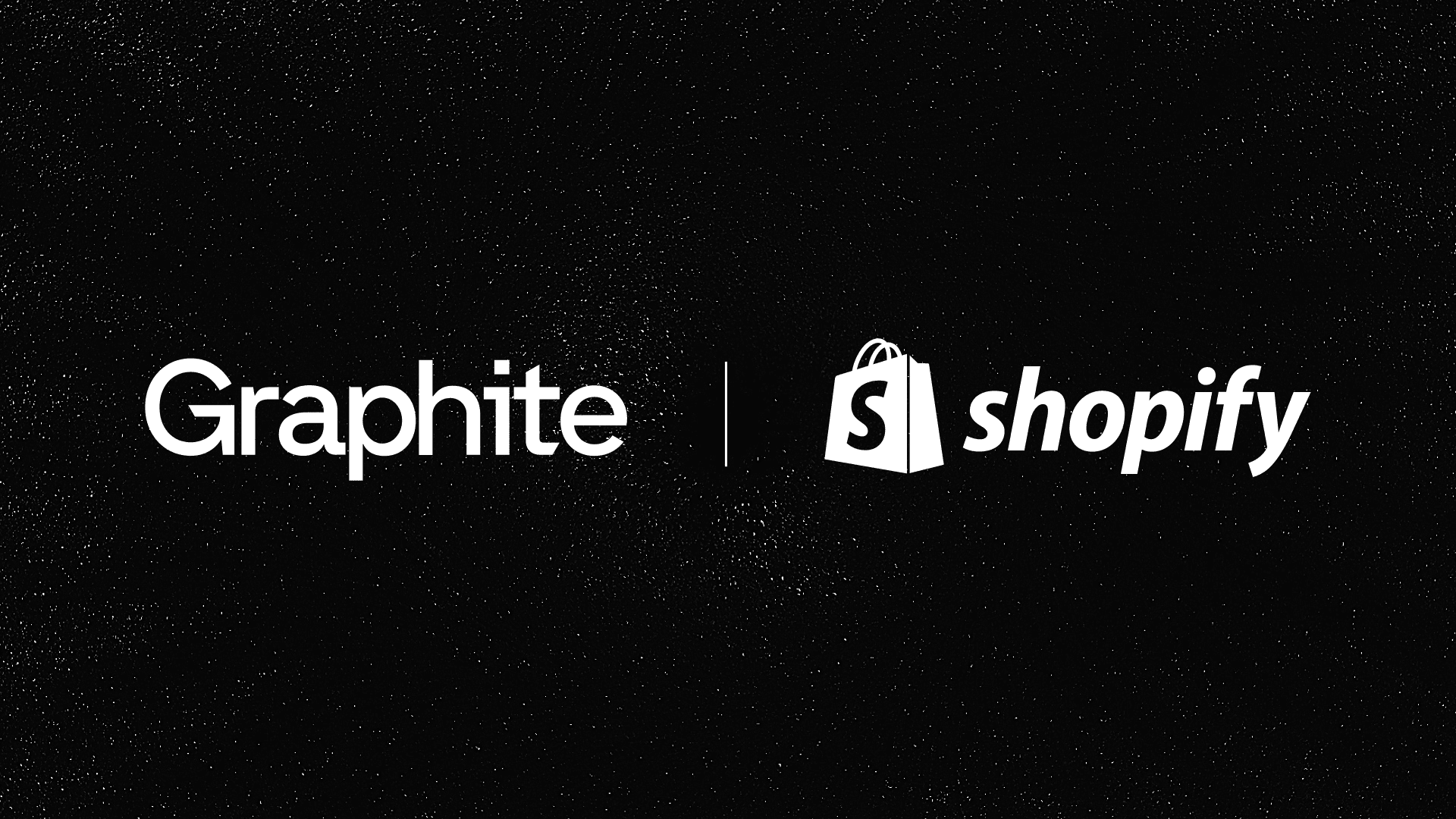 hero image showing both graphite and shopify logos